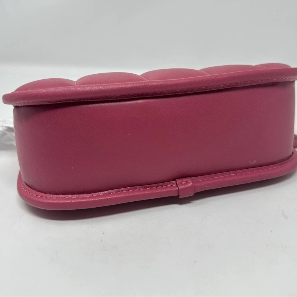 NWT Coach Swinger 20 Quilting Nappa Leather C3490 Brass Rouge Pink - Picture 8 of 11